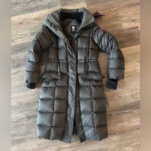 Canada Goose Gray Parka with Fur Trim